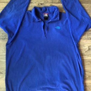 North Face Blue fleece pullover